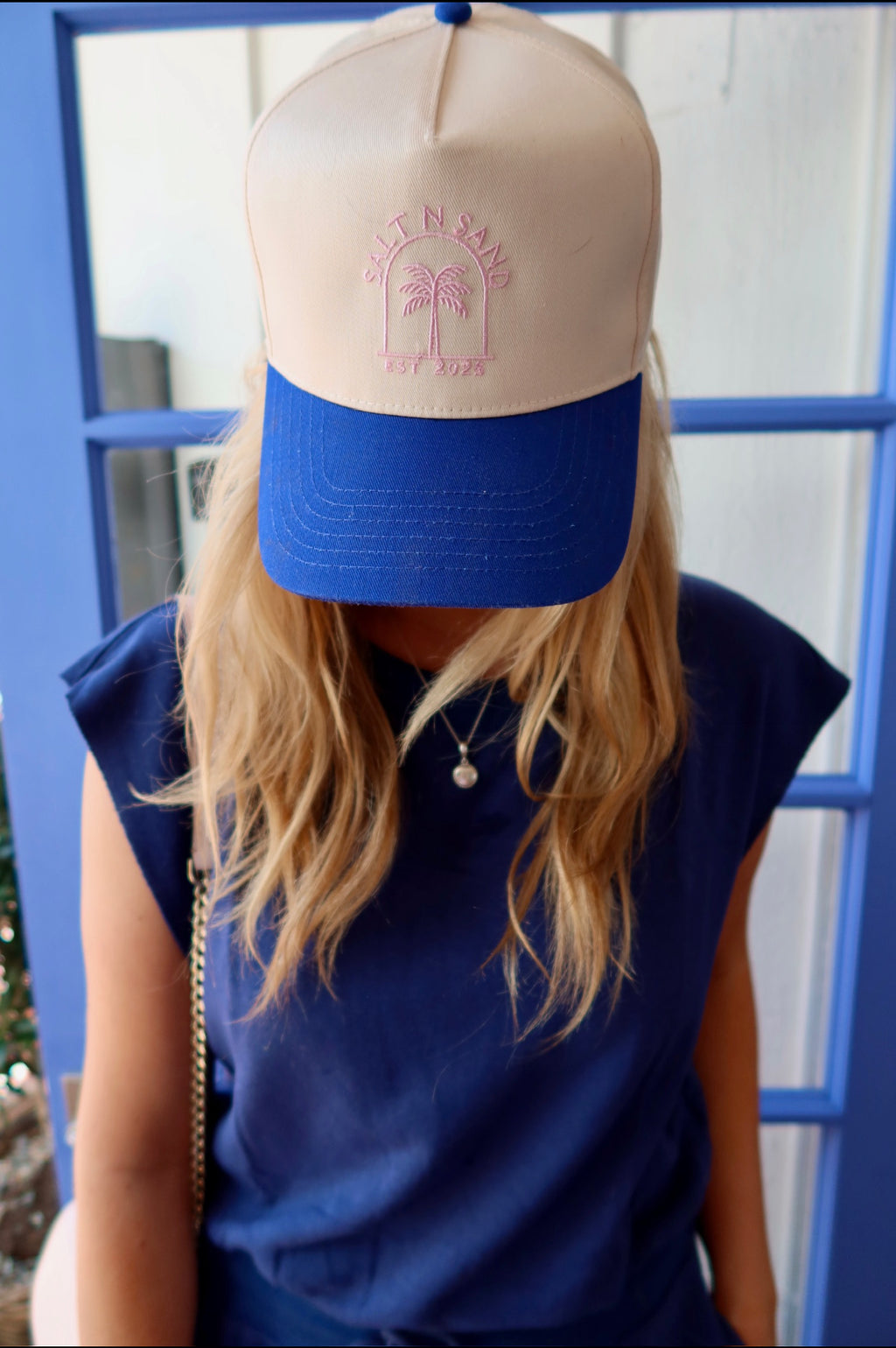 PINK PALM HAT